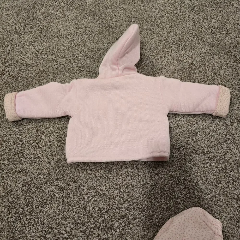 NEW NWT Vintage Baby Girl Carriage Boutiques Sweater Overall Outfit | 6 Months